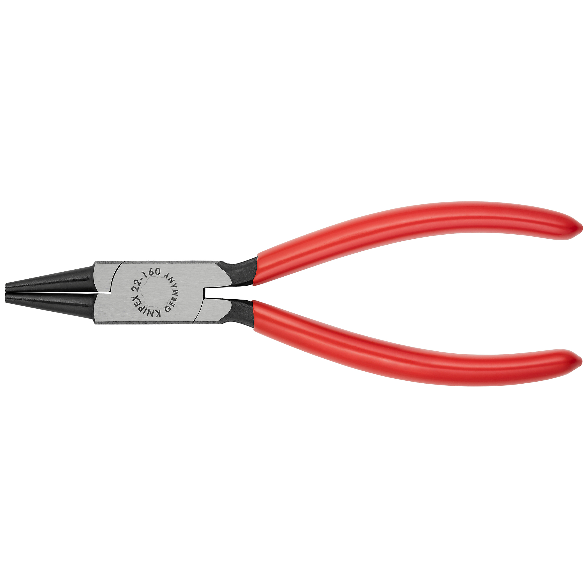 KNIPEX Round Nose Pliers - 6.25in., Non-Slip Plastic, Steel, Model# 22 01 160